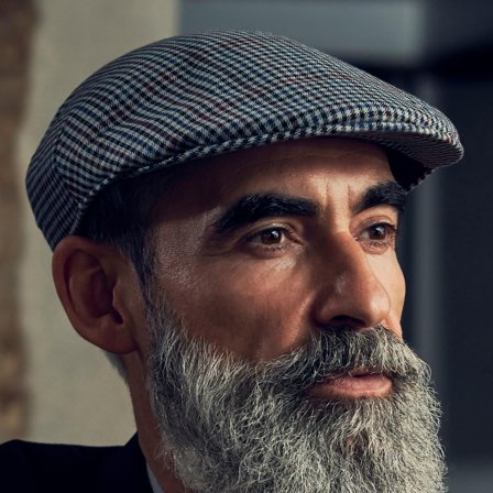 Massimo Burgund & Marinblårutig Moda Gubbkeps för män - Gubbkepsar