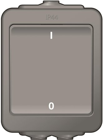 Norwesco AquaBest 1860051 Strömställare grå, 2-polig, Strömbrytare & vägguttag