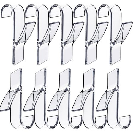 10 transparente stykker Radiator krog, Hæklet Håndklæde Badeværelse Krog Håndklæde Håndklæde Kok Radiator Tør Håndklæde Patere Håndklæde Tout 