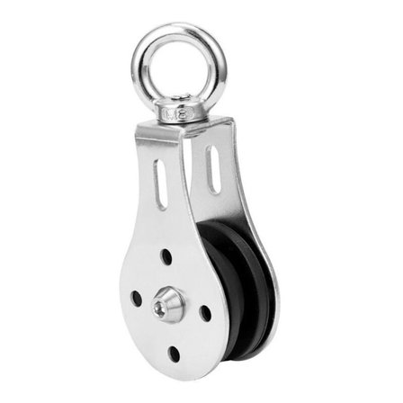 Nostopyörä, 300 kg, hiljainen talja, nostolenkki, pyörivä, ruostumattomasta teräksestä valmistettu nostopyörä f