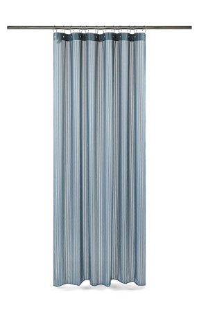 Compliments Lines shower curtain Sea Blue 140 x 200cm, Tøj & Bolig, Badeværelsestilbehør, Badeforhæng