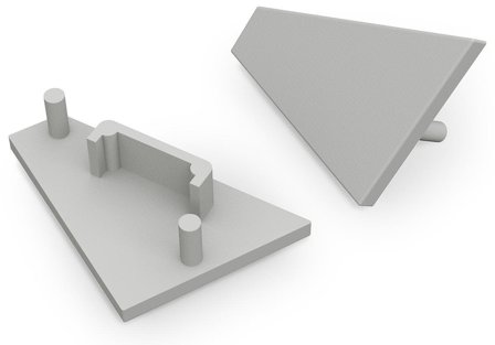 Bellalite A4980040 Endestykke Sølv, Installationsmateriale