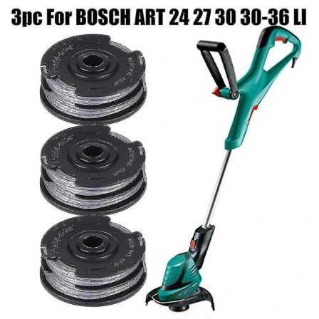 3 kpl Bosch Art 24 27 30 30-36 Li Strimmer Trimmer Lanka-kelopaket 6m 1,6mm Puutarhatyökalut Varaosat