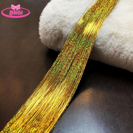Glänsande syntetiskt hårförlängningsklämma i glitter Glitter Fairy Streak Osynlig hårförlängning Sparkle Hair Pieces