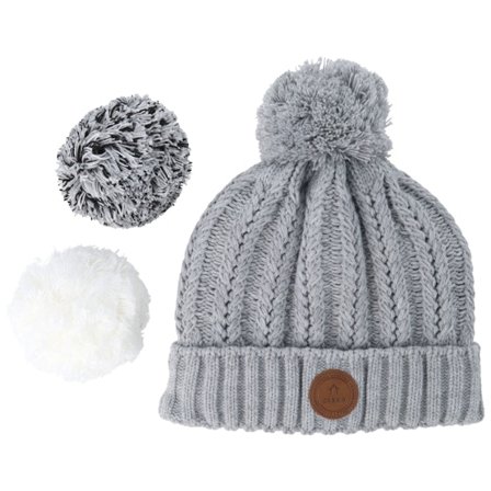 Cabaïa - Grey pom Beanie - Moscow Mule Light Grey Pom @ Hatstore