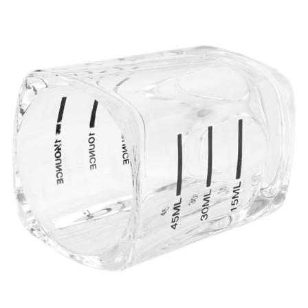 45 ml/1,5 oz tjock glasmätkopp transparent klar bar
