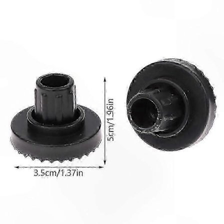 Svarte plastskruer og bolter for reservedeler til hagehuske- og stoltak