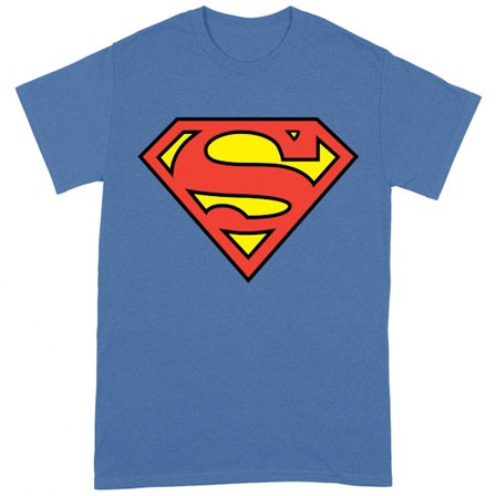 Superman Unisex Vuxen Logo T-Shirt S Royal Blue
