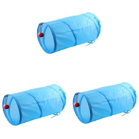 3 STK Sammenklappelig Spiral Cat Tunnel Sjovt interaktivt tilbehør