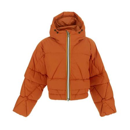 K-Way, Cropped Down Jacket Oranje, Dames, Maat:S