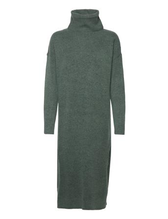 Vimathilda L/S Midi Knit Dress/Su/Pb Dresses Knitted Dresses Vihreä Vila