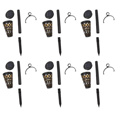 Dekorative LED-solcellelys for utendørs bruk - geometriske figurer for gangveier, fortau og oppkjørsel