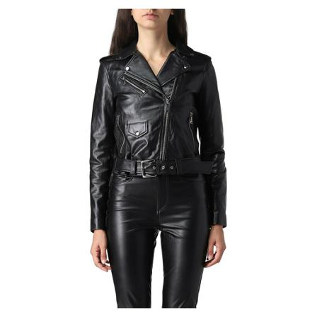 Michael Kors Leather Jakke Sort, Dame