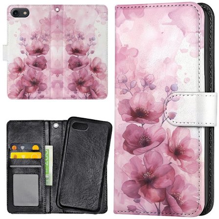 iPhone 16e - Plånboksfodral/Skal Flowers
