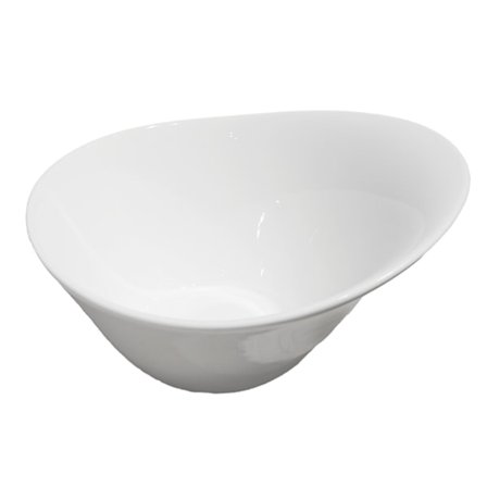 Lille porcelænsskål - blødt formet kant - 6-pack