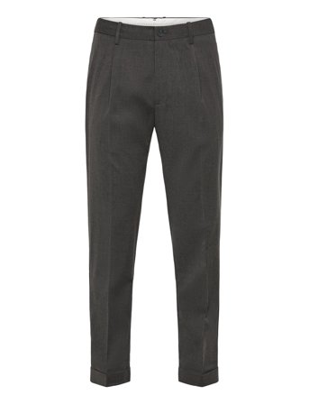 Mango Regular-Fit Pleated Trousers - Grey - 42