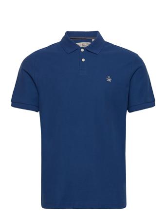 Daddy Org Piq Sticke Polos Short-sleeved Blå Original Penguin*Betinget Tilbud