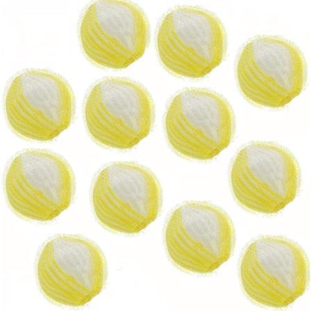 20 st tvättmaskin hårborttagning boll, tvättmaskin tvättboll, ta bort husdjurshår och ludd (gul)