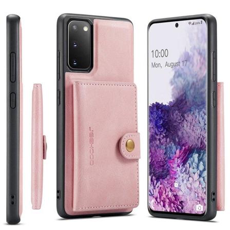 TG Samsung Galaxy S20 FE - Stilig og Praktisk Deksel med Kortlomme Rose Gold