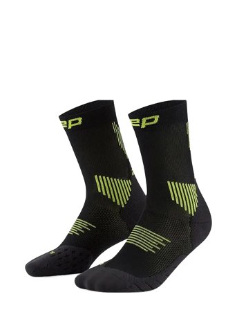 CEP Core Run Socks, Mid Cut, 5.0 - Black - 39-42