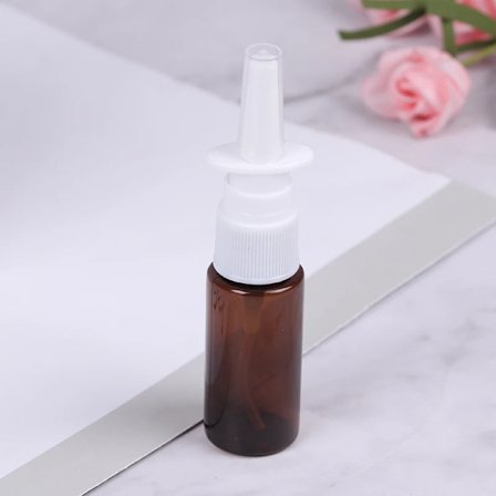 5 stk. 15 ml PET tomme flasker, nesesprayflasker i plast, pumpesprøyte, tåkespray, gjenfyllbare flasker for medisinsk bruk