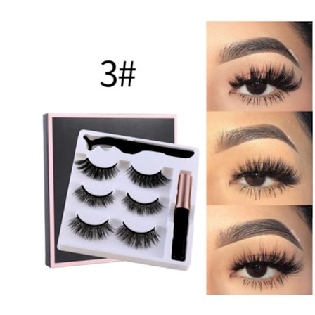 3 par Magnet ögonfransar #3