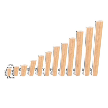 *Sæt med 4 træmøbelben, 6 cm udskiftningssofaben, kaffe*