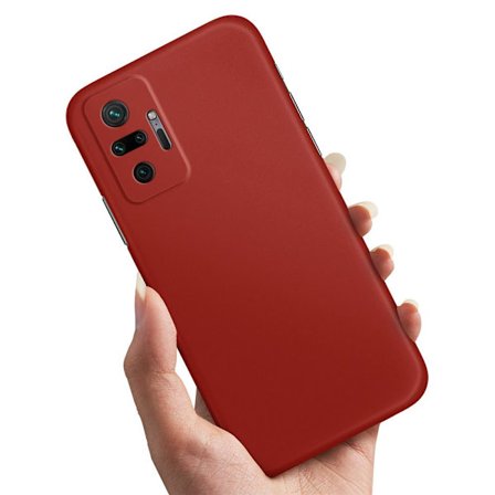 Xiaomi Redmi Note 10 Pro - Skal/Mobilskal Mörkröd