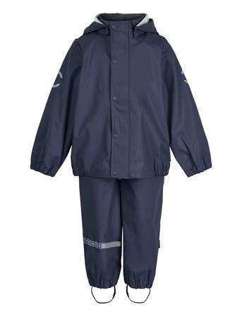 Pu Rain W. Susp. Recycled Outerwear Rainwear Rainwear Sets Sininen Mikk-Line