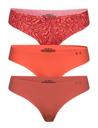 Ps Thong 3Pack Print Stringtruse Undertøy Rød Under Armour