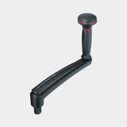 Spilhåndtag Harken Carbo OneTouch Lock-In, komposit, med lynlås & endeknop, 241 mm