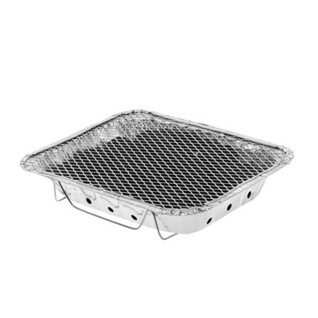 Mustang Engångsgrill: Perfekt för Picknickar & Festivaler, Inkluderar Briketter