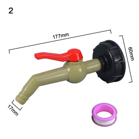 IBC-tankadapter, grov gjenge 2 2
