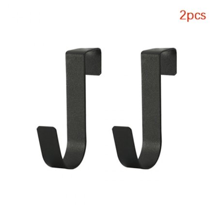 2 stk. S-formede kroge i rustfrit stål til bag køkkenskabet Bl