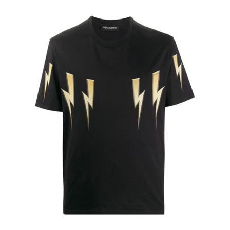 Neil Barrett, T-shirt Zwart, Heren, Maat:L