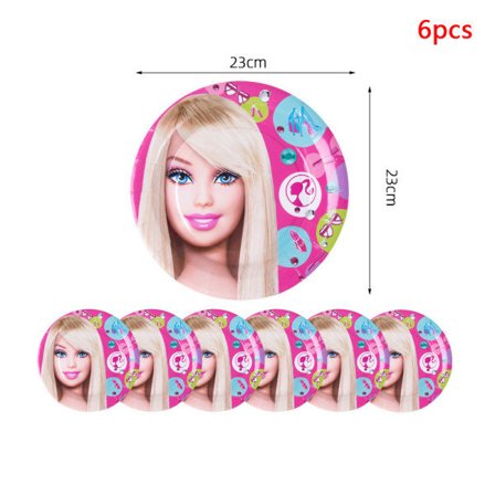 IC 1/6ST Barbie Prinsessan Festklänning Barn Födelsedagar disc 9-inch