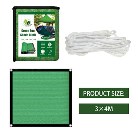 Drivhus Skyggeduk, Grønn Utendørs Mesh Tarp Skyggeduk