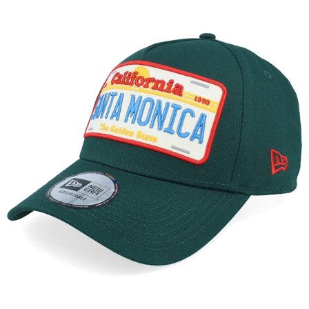 New Era - Verde adjustable Gorra - Santa Monica License Plate California Dark Green A-Frame Adjustable @ Hatstore