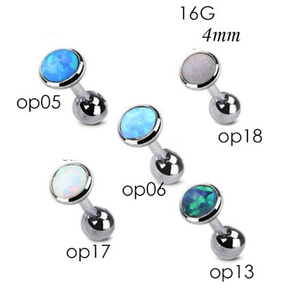 Helix Tragus -korvakoru 1 kpl Opal