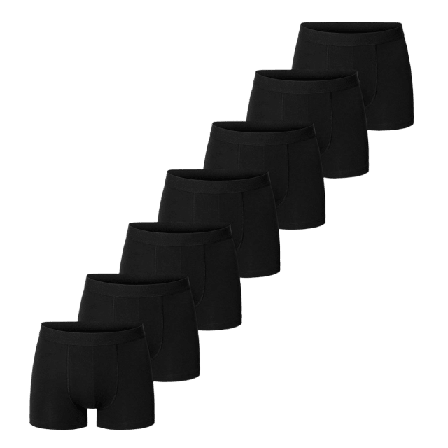 Bread & Boxers Boxer Brief 7-Pack Kalsonger Herr Svart XL