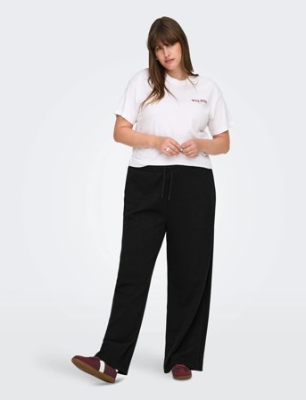 ONLY Carmakoma Carscarlett Wide Pant Swt Noos - Black - 42-44