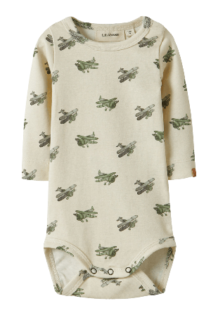 Lil'Atelier NBMLAYO GEU LS SLIM BODY LIL Bodies & set Herr Beige 80