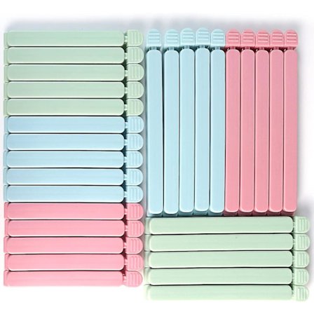 Påseklämmor för matförvaring i 2 olika storlekar & 3 färger, acsergery Unik