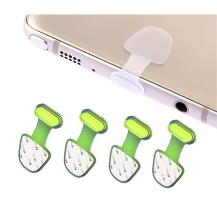 Mobiltelefondeksel 7 stk støvplugger, støvbeskyttelse, USB-C/Lightning