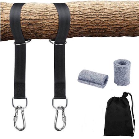 Hængekøjestroppe, 2 sæt Heavy Duty hængende svingestropper 2x150CM wit