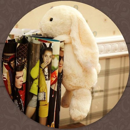 Mub- Botu Påskegave Kanin Animerede Plys Legetøj Babyer Børn Drenge Piger Eksklusiv blød lang øre Påskehare Kanin Plysdyr