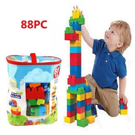 Byggklossar stora färgglada 88 delar