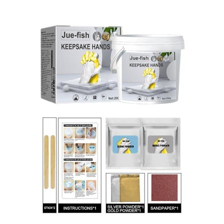 Håndstøbesæt til par - DIY gipsstøbesæt til håndholdte håndværk