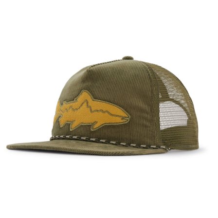 Patagonia Fly Catcher Hat Fitz Roy Trout: Tent Green