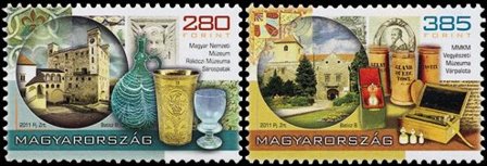 Ungarn - Museumsgenstande - Postfrisk sæt 2v